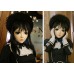(Luo)Female Sweet Girl Resin Half Head Kigurumi Mask With BJD Eyes Cosplay Japanese Anime Role Lolita Mask Crossdress Doll